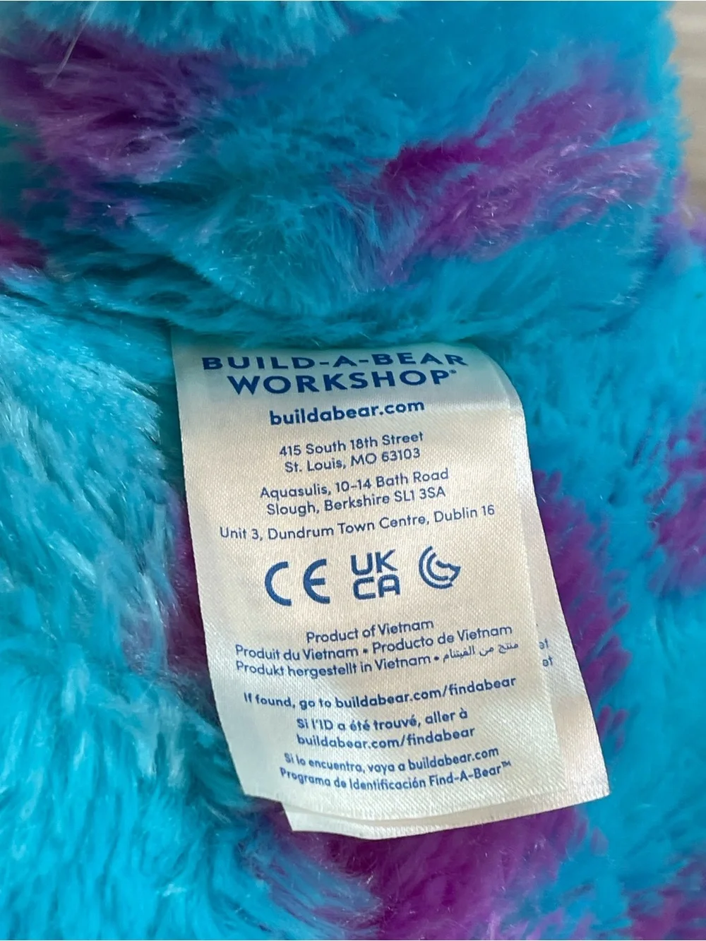 Build-A-Bear Workshop | Disney Pixar Monsters Inc. James P. Sullivan Plush